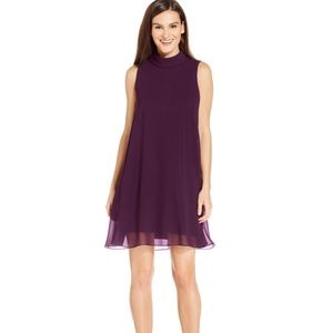Vince camuto purple dress trapeze